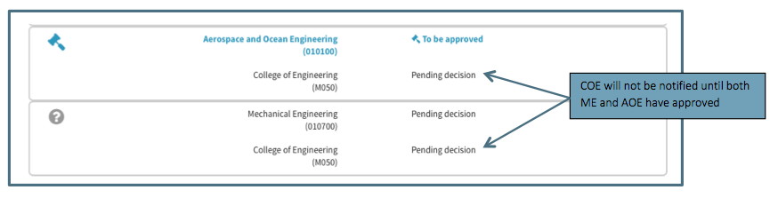 Parent not notified until both children approve