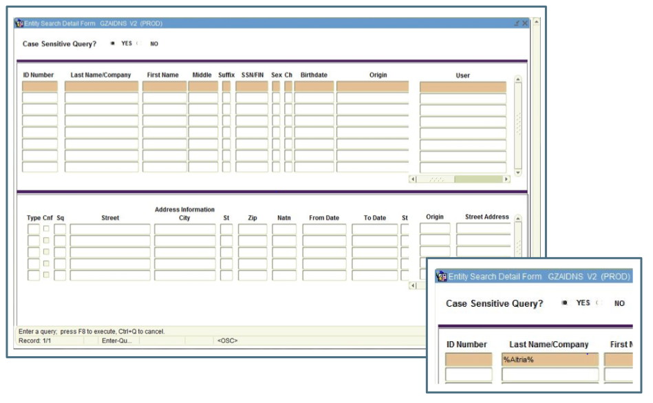 Banner Search by Sponsor Tax ID