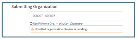 Use PI Home Org Option