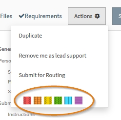 Choosing Color Tags