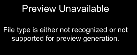 Preview Unavailable